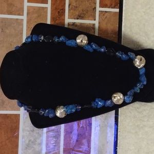 Blue Precious Stone Necklace